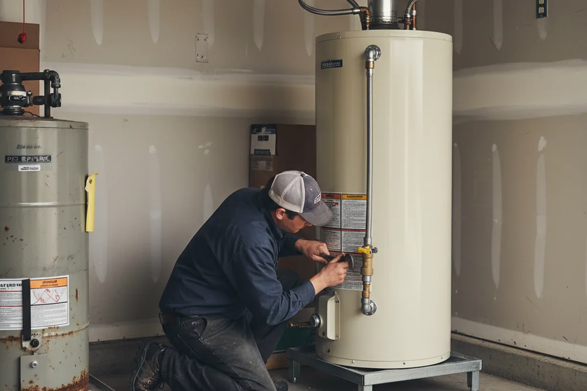 Water heater and shutoff valve replacement in Gridley